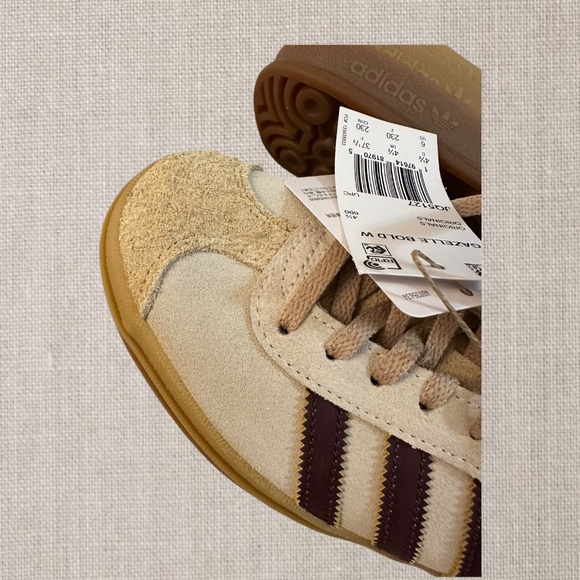 GAZELLE BOLD W CREAM WHITE/MAROON/BEIGE - Picture 7 of 8